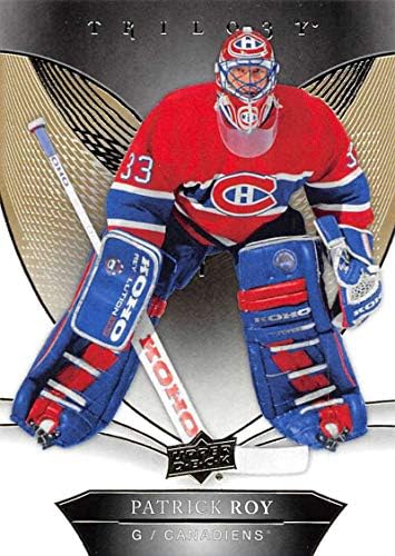 2018-19 Gornja paluba Trilogy 50 Patrick Roy Montreal Canadiens NHL hokejaška trgovačka kartica