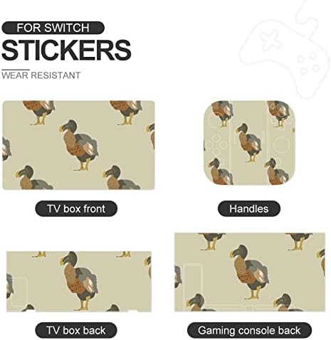 Slatke naljepnice za naljepnice Dodo Birds pokrivaju prednju ploču za zaštitu kože za Nintendo Switch