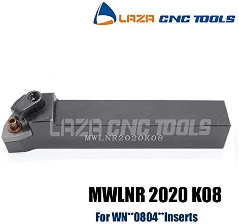 FINCOS MWLNR2020K08 MWLNL2020K08 indeksirani vanjski držač alata za okretanje CNC Carbide rezač za okretanje, Mwlnr držač alata za strug za WNMG0804 -