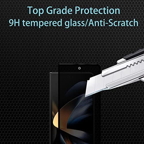 CHRINECY [4 Pakovanje] 2pack Zaštita ekrana za privatnost kompatibilna za Samsung Galaxy Z Fold 4 5G sa 2pack zaštitom sočiva kamere, 9h tvrdoćom, Anti-špijunskim filmom za zaštitu od kaljenog stakla
