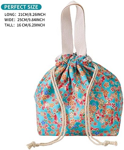 Ručak Bento tote torbica za višekratnu upotrebu Mala Slatka torba za ručak sa vezicom pogodna za djevojčice odrasle žene radne plaže kampiranje na pikniku