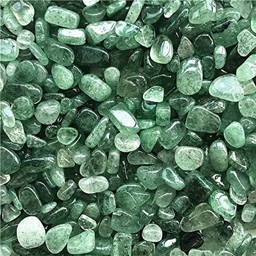 Binnanfang AC216 50g 7-9mm Prirodni polirani zeleni jagoda šljunak kvarcne gusjenike Kristalni kameni prirodni kamenje i minerali