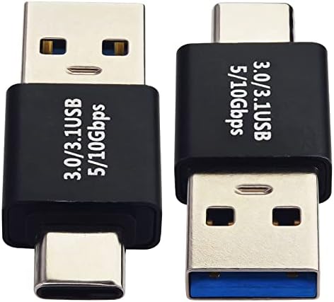 Leehitech USB C muško za USB muški adapter, tip-c muški do USB muški adapter, USB C do mužjaka do muške adaptere za sinkronizaciju