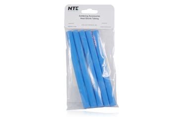 NTE Electronics 47-25306-BL cijevi za cijevi, dvostruki zid s ljepilom, 3: 1 omjer za smanjivanje, 3/8 promjera, 6 dužina, plava