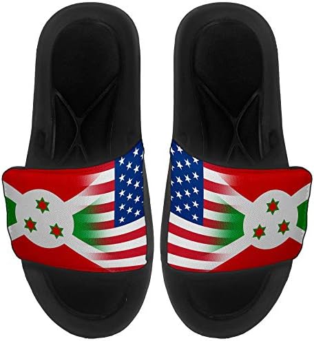 Expreitbest jastuk sa sandalama / slajdovima za muškarce, žene i mlade - zastava Burundi - Burundi zastava