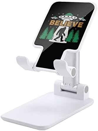 Bigfoot NLO Aliens Vjerujte da je sasquatch sklopivi držač za tablet za tabletu za mobitel za kućnu površinu za kućnu površinu crnog