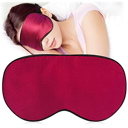 Silk sleep maska za oči s povezom s podesivim remenom, Super meka Navlaka za oči za žene noćno spavanje, putovanja, Drijemanje, rad