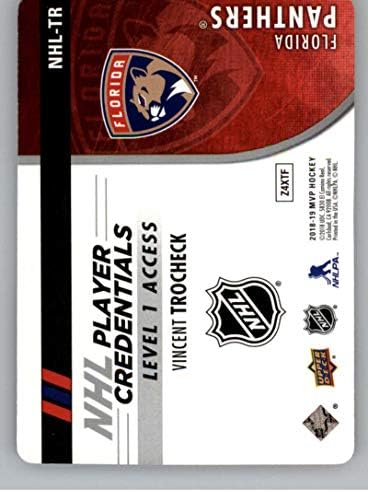 2018-19 Gornji palubni MVP NHL player vjerodajnica Access NHL-TR Vincent Trocheck Nivo 1 Florida Panthers Hokej Trading Card