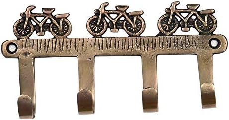 Indianchelf 2 Pack kaput zidne kuke | Gold kuke za vješanje | Kuka od mesinganog zidnog kaputa | Bicikli Četiri klina za zidne kuke