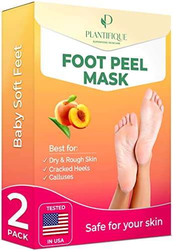 PLANTIFIQUE maska za piling stopala Peel 2 pakovanje i V-Line maska za podizanje lica 5 kom