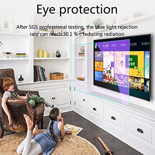 Aizyr mat zaštitni plavi svjetlosni Film stopa protiv refleksije do 90% ublažava zamor očiju, zaštita TV ekrana protiv odsjaja za TV ekran 32-75 inča,70 in/60,5 * 34,2 in
