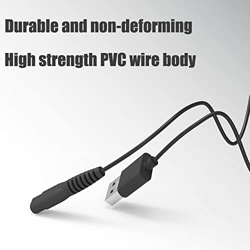 Zamjenski kabl za punjenje za Meridian električni trimer za brijanje 5ft kabl za punjenje kabl za napajanje Crna