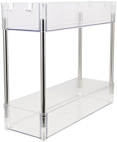 Zerodeko Desktop stalak za skladištenje Dvoslojni kozmetički pribor za skladištenje stola za stolni zaslon Sundries Police Kupatilo