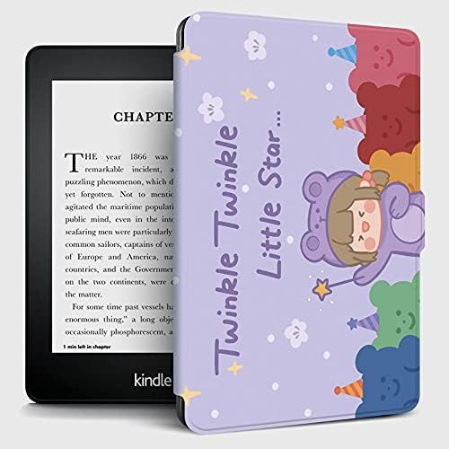 LYZGF futrola za Kindle-Twinkle Twinkle Little Star Cartoon Case za Kindle Paperwhite 10th Gen 2018 objavljen čitač e-knjiga pokriva sve verzije Smart with Auto Wake / Sleep, a, PQ94WIF