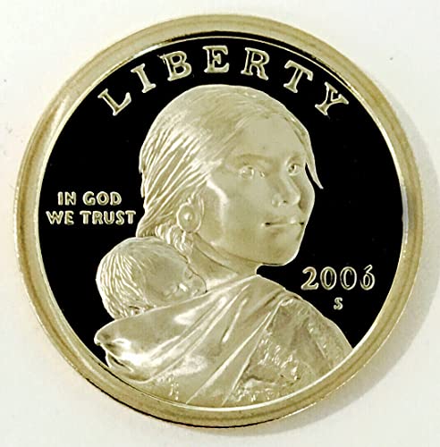 2006 S Sacagawea Golden Dollar $ 1 Otporna na $ 1 američki kotični dokaz DCAM