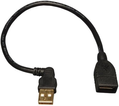 TRIPP LITE USB AA Extension Cable desni kut, pozlaćeni, 10 ', crna Kategorija: USB kablovi