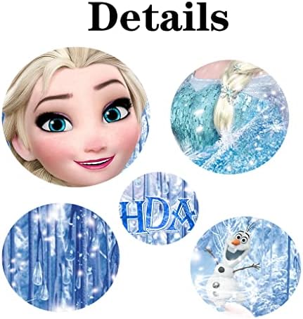 Frozen princeza Elsa pozadina Sretan rođendan za djevojčice rođendanske potrepštine dekoracije zimski ledeni Svijet fotografija pozadina