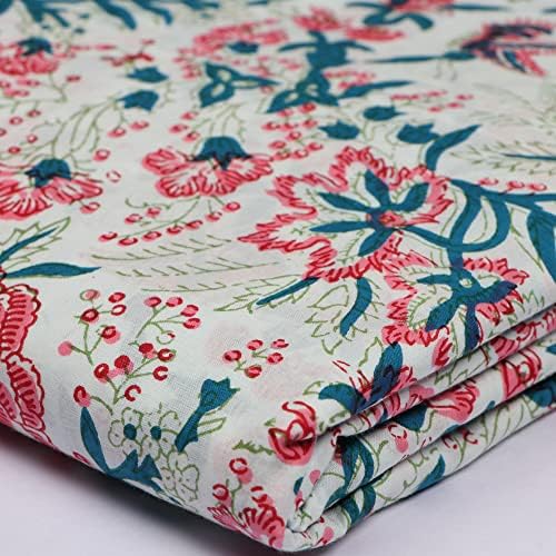 INDACORIFY vrhunska pamučna tkanina cvjetni dizajn Sitotisak za šivanje i izradu mekog i prozračnog materijala za DIY projekte birajte između različitih boja i uzoraka