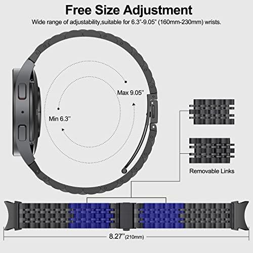 Zpjpplx Kompatibilan je za Samsung Galaxy Watch 4 & 5 trake, bez jaza bez ikakvih metalnih kaiševa za galaxy sat 4 i 5 40mm 44mm /