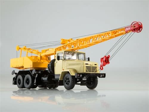 Start modeli autodizalica KS - 4561 za KRAZ - 250 bež-žuta 1/43 ABS kamion unaprijed izgrađen Model