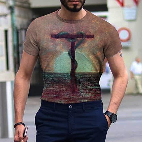 Muška grafička majica Hipster Hip Hop Tie-dye Print Tee Majica Kratki dugi rukav Boja blok Graffiti Casual Tops Coat Jacket