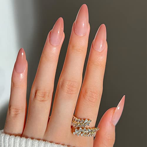 SINHOT Coffin Press na noktima Glitter lažni nokti dugi francuski vrh balerina akrilni nokti sjajni lepak na noktima sjajni srebrni