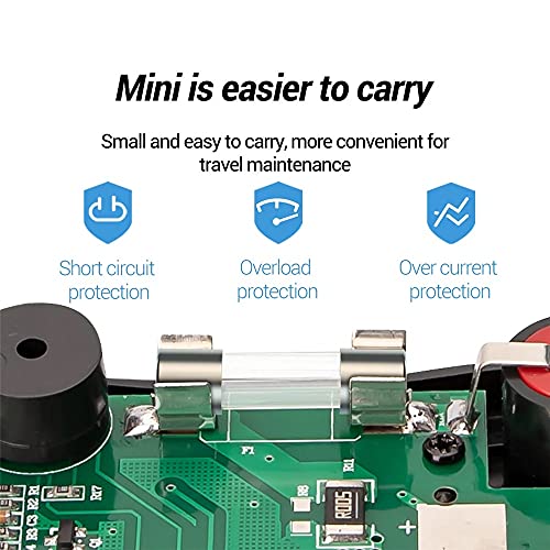 Quul digitalni mini multimetar tester automatsko mjerač Tznaistor sa podacima HOLD 6000Counts Svjetiljka