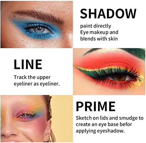 20 Boja Sjenilo Stick Rainbow Earth Colors Visoko Pigmentirano Dugotrajno Vodootporno Sjenilo Stick Eye Liner Makeup