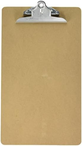 Charles Leonard pismo veličine Masonit Clipboard sa Shannon stilu luk poruke, dvostrano Smooth, braon, 9 X 14.5 inča