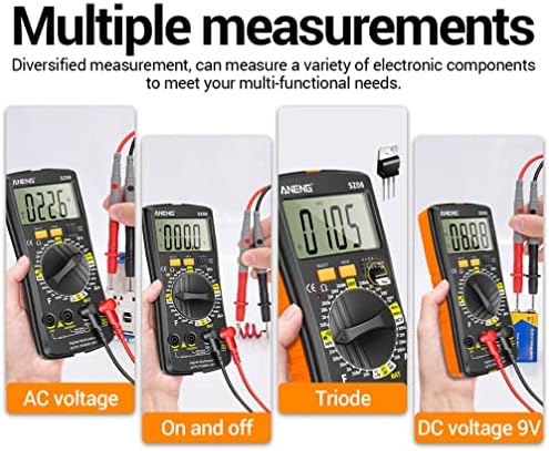 Ispitivač kondenzatora hodnika Digitalni multimetar tester Auto-raspona voltmeter boje LCD ekrana Električne mjere naponski strujni