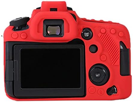 90d silikonska futrola, Tuyung kućište kućišta kamere zaštitni poklopac, kompatibilan sa Canon EOS 90d fotoaparatima, Red