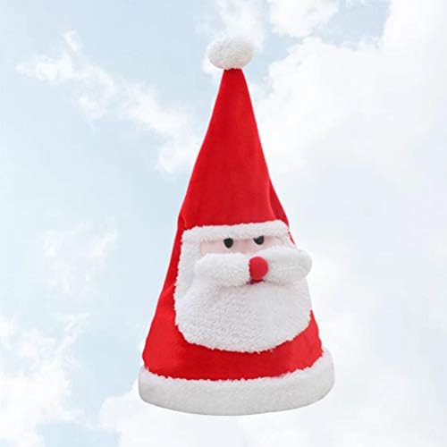 Abaodam električna Muzika Božić podesivi šešir rasvjeta Swing Santa Claus šešir Božićna zabava dekoracija bez baterije koja se koristi za proslavu Božića
