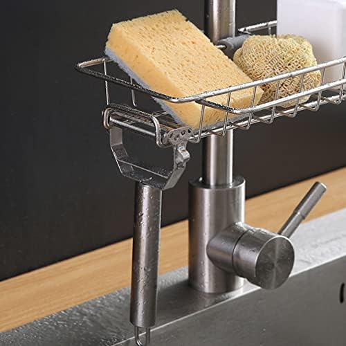 Umivaonik od nehrđajućeg čelika od nehrđajućeg čelika 2pcs kuhinjski sudoper Caddy preko slavine Držač spužva za viseće slavine za