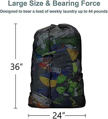 Dalykate torba za veš sa naramenicama i mrežastim džepovima i mrežastim vrećama za veš 3 pakovanja, 2 artikla