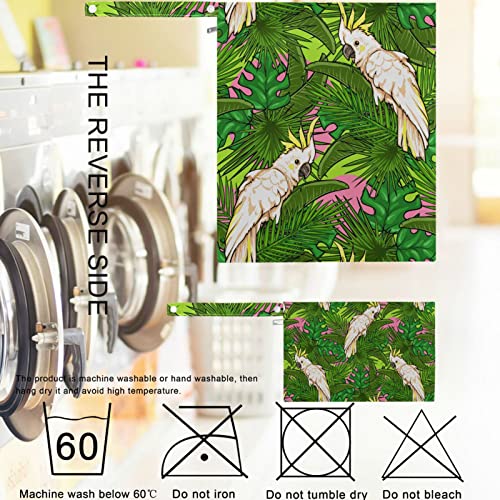 Visesunny Palm list Parrot 2pcs Promjena pelena Totes mokrim džepovima sa patentnim zatvaračima koji se može zamijeniti soba za višekratnu upotrebu za putovanja, plaža, vrtića, kolica, prljava odjeća, toaletne kupaonice, toaletne potrepštine