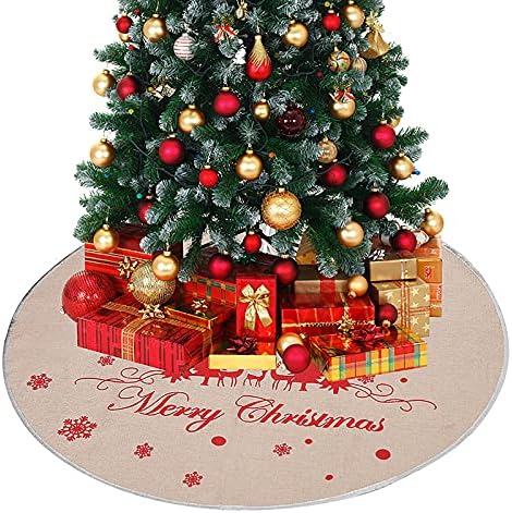 # 6SX059 Božićni ukras posteljina 98cm Božićno drvsko stablo Snowflake stabla suknje DRY Dno pregača Ukrasni materijal