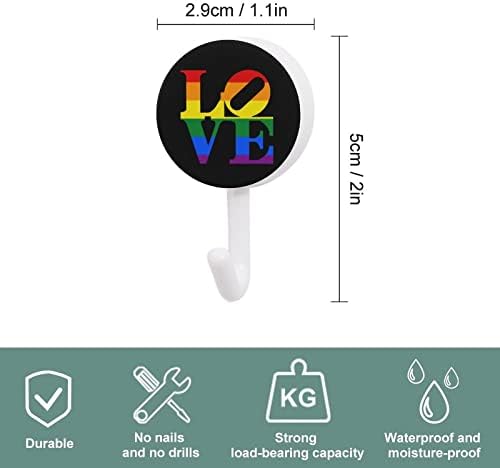 Love LGBT gay ponos 10 kom plastični kukir slatki zidni kuke Ključ za ključeve za kućnu kuhinjom dekor vrata