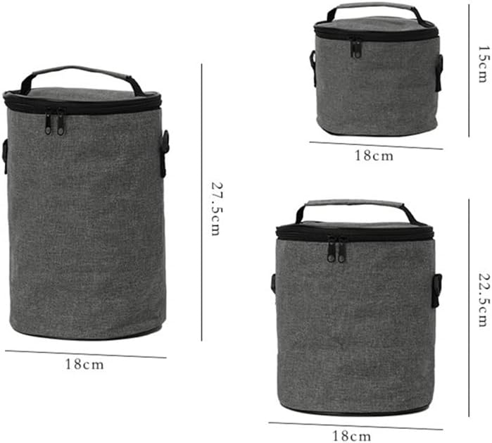 LIRUXUN torba za izolator za ručak prijenosni piknik hladnjak za hranu za žene Muška kutija za ručak okrugla torba za izolator