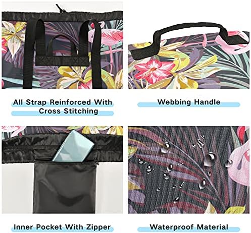 Flamingo ostavlja torbu za pranje veša Heavy Duty ruksak za pranje veša sa naramenicama i ručkama putna torba za veš sa zatvaračem