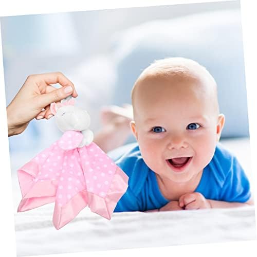 Toyandona Beby Sigurnosni pokrivač životinjske igračke novorođenčeti životinjski pokrivač dječje djevojčice koje prima pokrivače toddler ružičasta PP pamučna poklon lutka