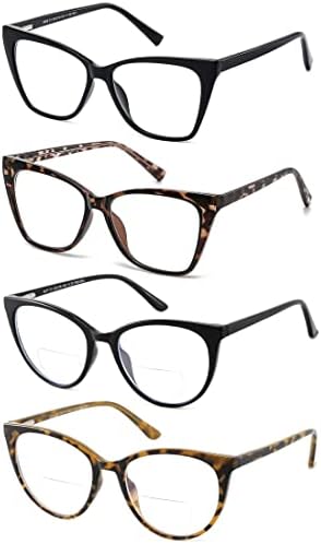 LKEYE prevelike naočare za čitanje ženske Čitačice mačjih očiju +Bifokalne naočare za čitanje ženske Mačje oko plavo svjetlo računarski