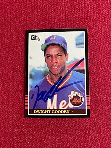 1985, Dwight Good, Autographing, Donruss Rookie Card Mets - bejzbol ploče sa autogramiranim karticama