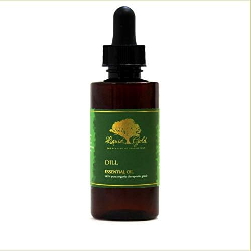 2,2 oz sa staklenim kapljicama Premium Dill Esencijal ulje tekuće zlato čista organska prirodna aromaterapija