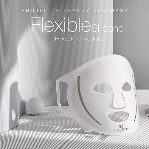 Projekat E Beauty LED maska za svjetlosnu terapiju / LED maska za lice / Anti-Aging & amp; Anti-Acne | Pimple & Blemish Solution | umanjite Fine linije & bore / Spa & kućna upotreba