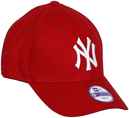 New Era Girls' Kids MLB Basic NY Yankees 9FORTY Adjustable HOT Pink Cap