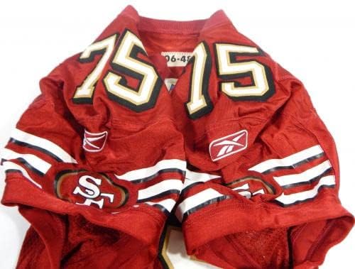 2006 San Francisco 49ers Jonas Jennings # 75 Igra Izdana Crveni dres 48 DP37160 - Neintred NFL igra rabljeni dresovi