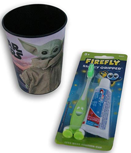 Care & amp; čišćenje Mandalorian Baby Yoda komplet za četkanje zuba za djecu-ludes četkica za zube , čačkalice i čaša za ispiranje