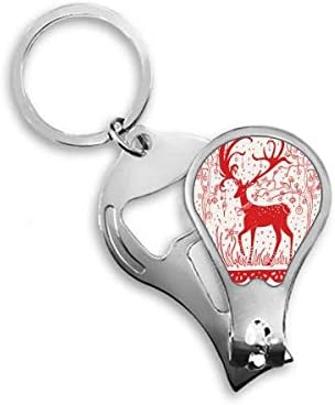 Crtani jeleni životinjski crveni papir rezanje noktiju tipčarice otvarač za rezanje ključeva makaza