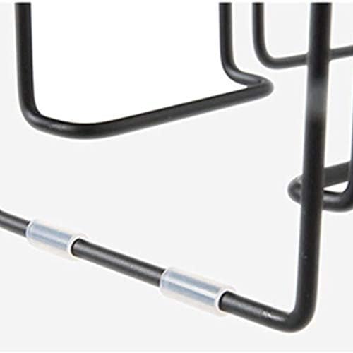 Pdgjg crna nosač za zdjelu - metalni stalak za suđe kućište za skladištenje kućišta kuhinjskog posuda za skladištenje, jednostavan
