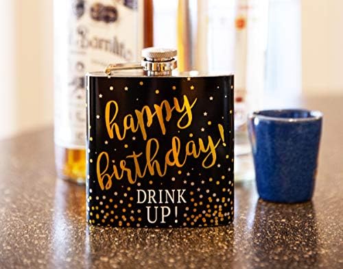 Sretan rođendan - 6 oz Flask za alkohol od nerđajućeg čelika posebne proslave i prilike